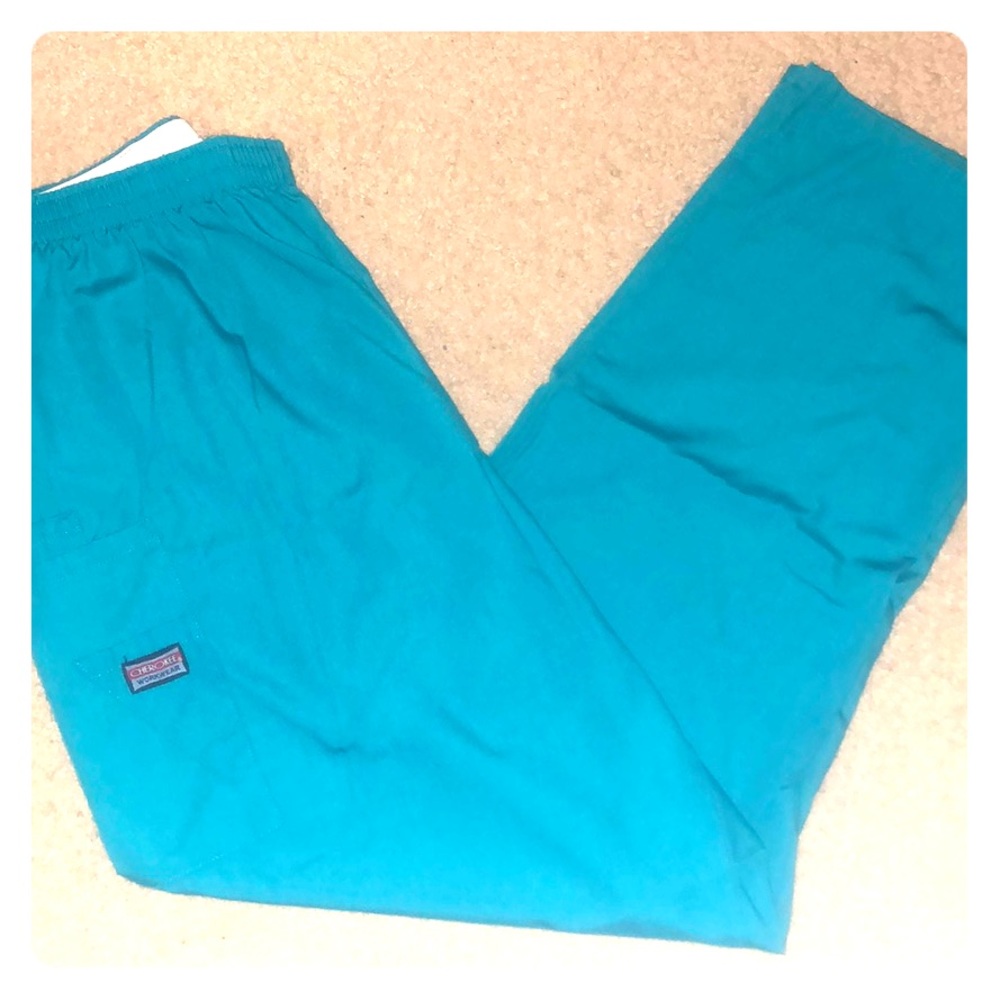 Teal Cherokee Scrub Pants
